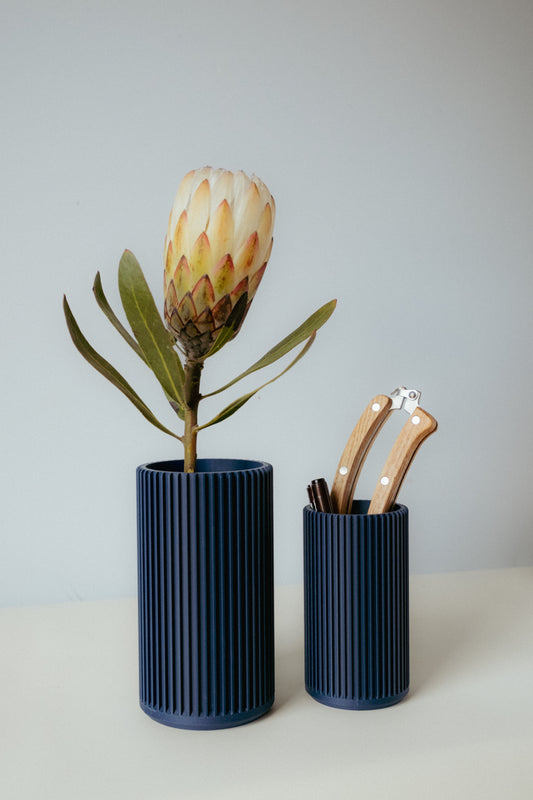 Ribbed Decorative Vase